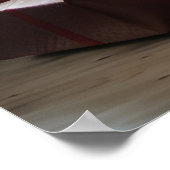 Versierde kerstboom oud Victoriaans huis Poster (Hoek)