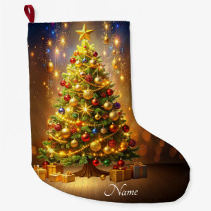 Versierde Kerstboom Sock Grote Kerstsok