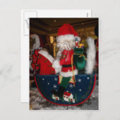 Versierde Kerstman Kerstkunst Print/Design Feestdagenkaart (Voorkant / Achterkant)