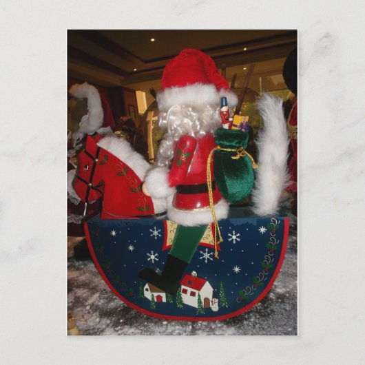 Versierde Kerstman Kerstkunst Print/Design Feestdagenkaart (Voorkant)