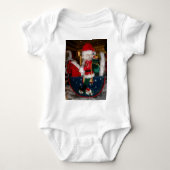 Versierde Kerstman Kerstkunst Print/Design Romper (Voorkant)