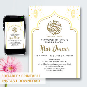 Versierde Lantaarn en Sterrenboog Ramadan Iftar Di Kaart