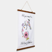  versierde letter A Hangend Wandkleed (Gebogen)