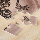 Versierde Noorse kat legpuzzel (Zijkant)