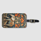 Versierde olifant William Morris geïnspireerd Flor Bagagelabel (Voorkant (horizontaal))