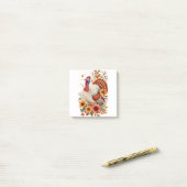 Versierde Thanksgiving-kalkoen  Post-it® Notes (Op bureau)