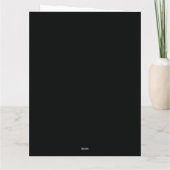 Versierde Zwarte Gotische Feestcake Kaart (Achterkant)