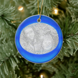 Versiering - Aanpassen van blauwe bal Keramisch Ornament