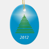 Versiering - Boom met ster Keramisch Ornament (Achterkant)