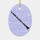 Versiering - Clarinet - Kies uw kleur Keramisch Ornament (Voorkant)
