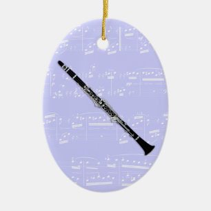 Versiering - Clarinet - Kies uw kleur Keramisch Ornament
