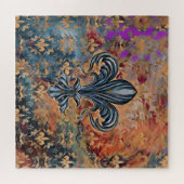  versiering Fleur-de-lis Legpuzzel (Horizontaal)