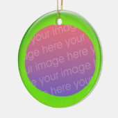 Versiering - Groenbal personaliseren Keramisch Ornament (Links)