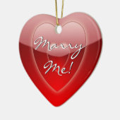 Versiering huwelijksvoorstel keramisch ornament (Links)