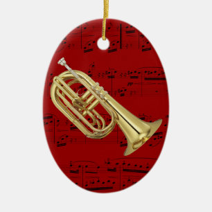 Versiering - Marching Euphonium - Kies uw kleur Keramisch Ornament
