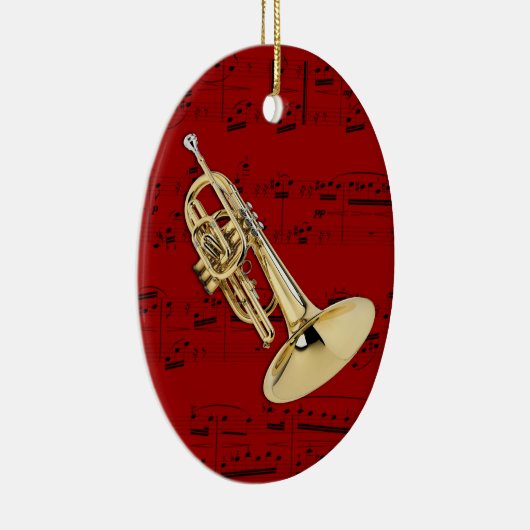 Versiering - Marching Mellophone - Kies uw kleur Keramisch Ornament (Rechts)