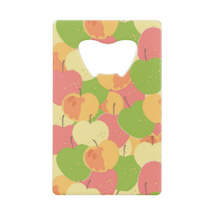 Versiering met appels kredietkaart flessenopener