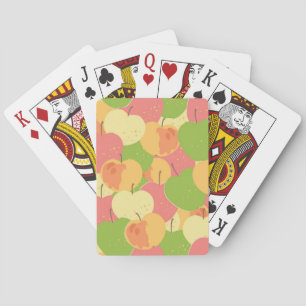 Versiering met appels pokerkaarten