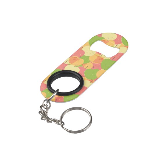 Versiering met appels sleutelhanger flessenopener (Achterkant Gekanteld)