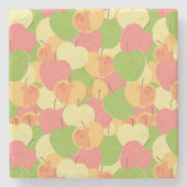 Versiering met appels stenen onderzetter (Voorkant)