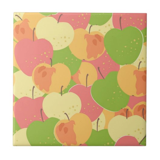 Versiering met appels tegeltje (Voorkant)