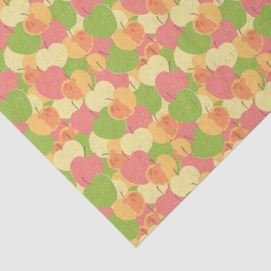 Versiering met appels tissuepapier (Detail)