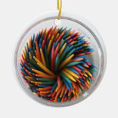 Versiering met kleurcodes keramisch ornament (Voorkant)