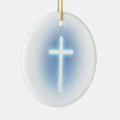 Versiering met kruis keramisch ornament (Rechts)