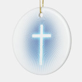 Versiering met kruis keramisch ornament (Links)