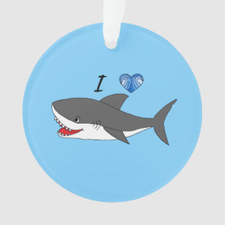 Versiering met schattig ontwerp van haaien ornament