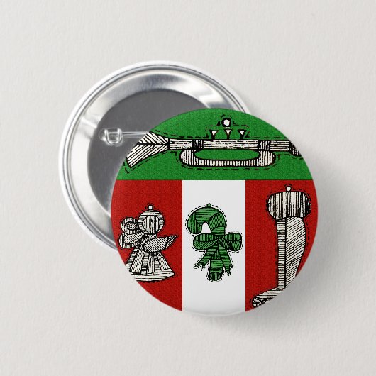 versiering ronde button 5,7 cm (Voorkant /achterkant)