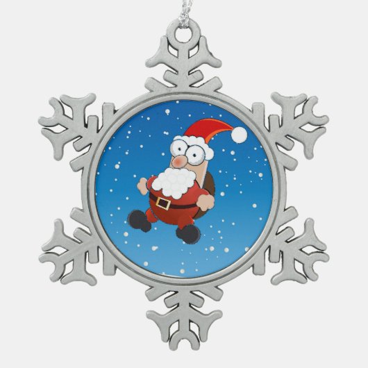 versiering tin sneeuwvlok ornament (Voorkant)