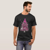 Versiering van borstkanker kerstboom S T-shirt (Voorkant volledig)