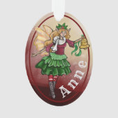 Versiering van de aangepaste naam van Magical Kers Ornament (voorkant)