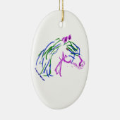 Versiering van de kerstboomkop keramisch ornament (Rechts)