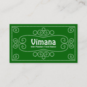 Versiering - wit op groen 006600 visitekaartje