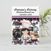 Version 3 Cartes de recettes culinaires / Invitati (Debout devant)