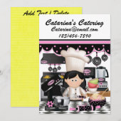 Version 3 Cartes de recettes culinaires / Invitati (Devant / Derrière)