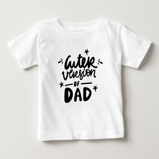 Version mignonne de T-shirt papa Funny Baby (Devant)
