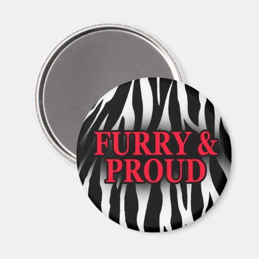 Version Zebra Furry & Fière Magnet (Recto/Verso)
