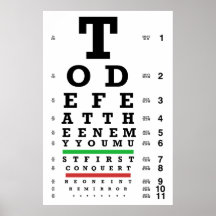 Versla de Enemy Eye Chart