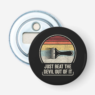 Versla gewoon de duivel button flesopener