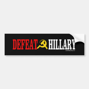 Versla Hillary - Anti-Hillary - wit -.png Bumpersticker