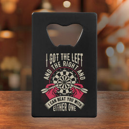 Versla je met beide handen - Dart Player Kredietkaart Flessenopener