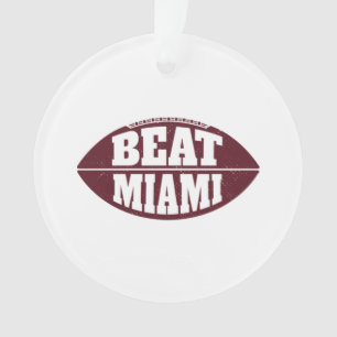 Versla Miami Vintage Aggie Football Gameday Zaterd Ornament