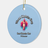 Versla nu diabetes. Werelddiabetesdag. Keramisch Ornament (Links)