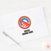 Versla Obama-zorg Ronde Sticker (Envelop)