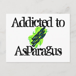 Verslaafd aan Asparagus Briefkaart