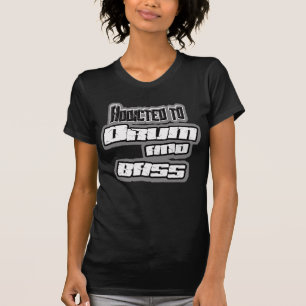 Verslaafd aan DRUM en BASS meisjes DnB drum&bass T-shirt