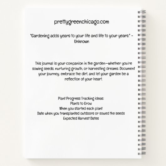 Verslaafd aan Gardening Notitieboek (Achterkant)